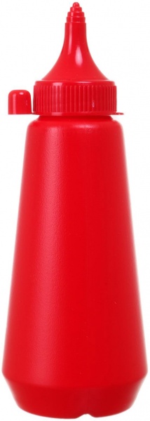 Бутылка для соусов 200 мл красный Origami Horeca
