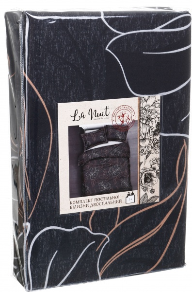 Комплект постельного белья Hromnia 2 черный La Nuit (без простыни) 