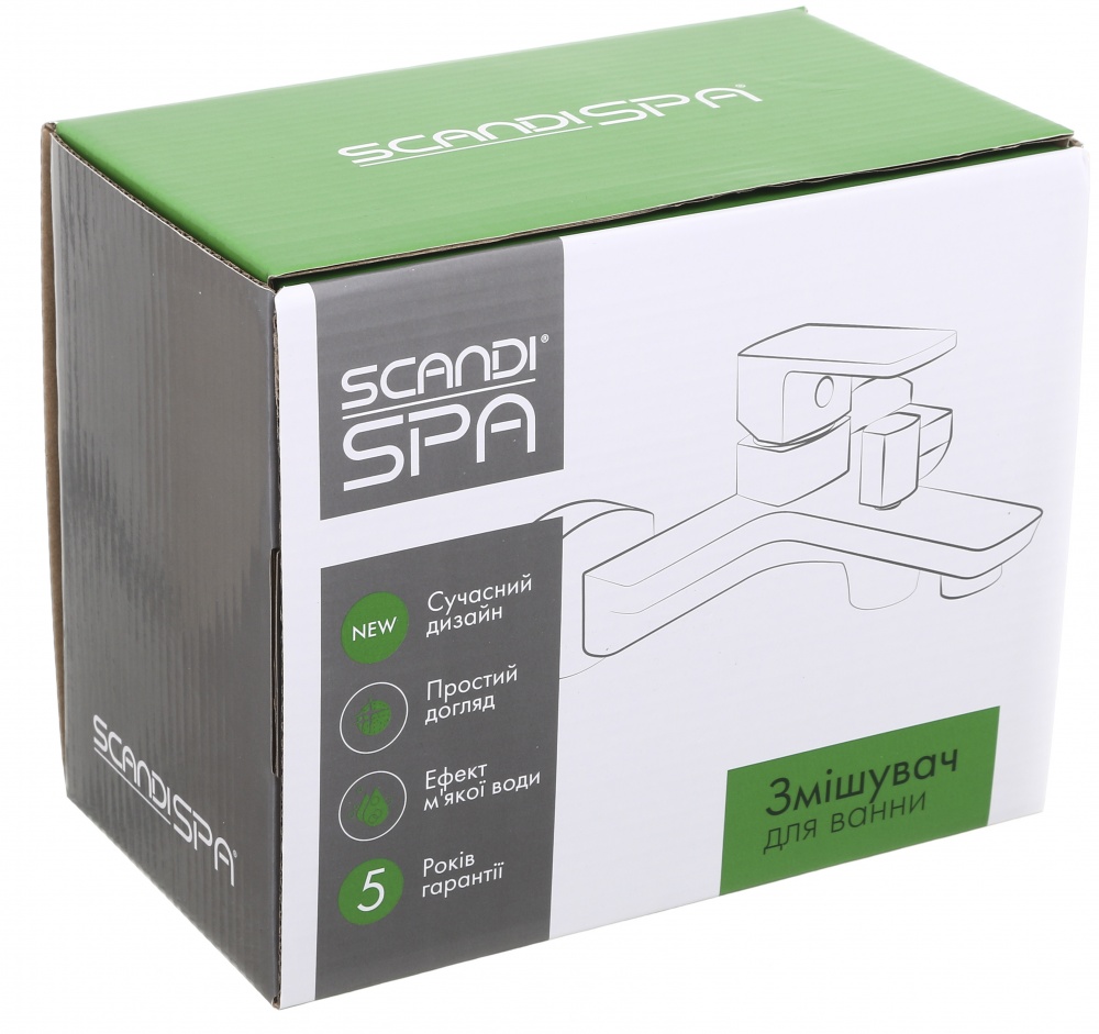 Змішувач для ванни ScandiSPA Focus хром