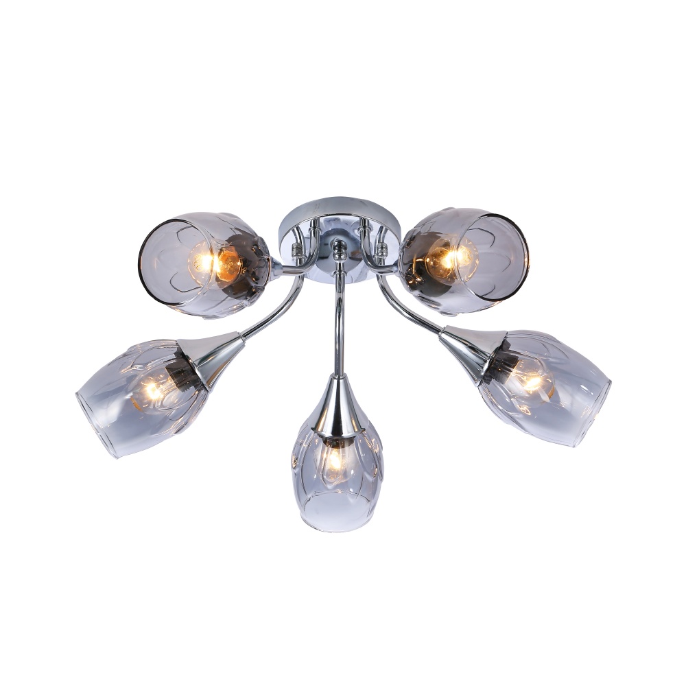 Люстра Miorro Vello 500х200 мм 5x40 Вт E27 хром 51-311-012