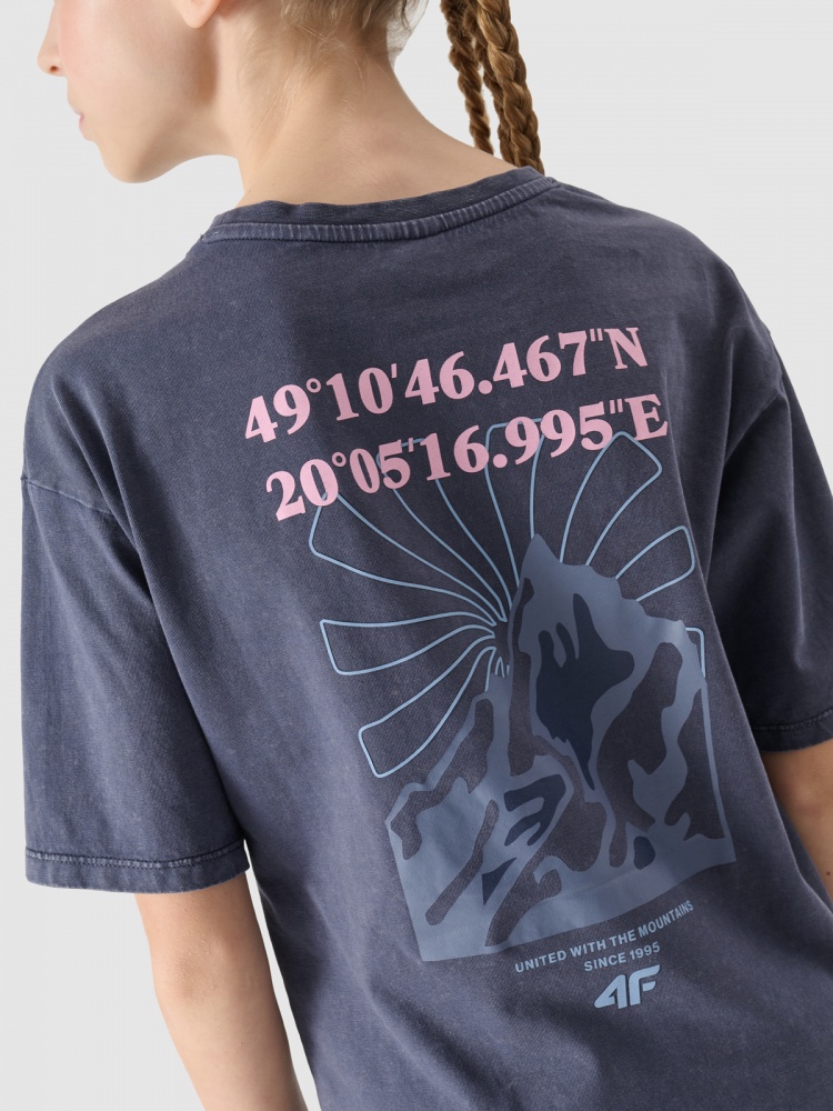 Футболка 4F TSHIRT F1853 4FJWSS25TTSHF1853-22S р.140 синий