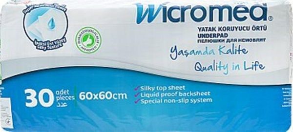 Пеленки одноразовые Wicromed 30 шт. 60х60 см 