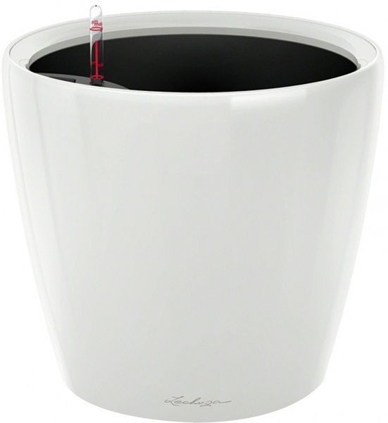 Вазон пластиковый Lechuza Classico Premium LS 43 круглый 27,9л белый 