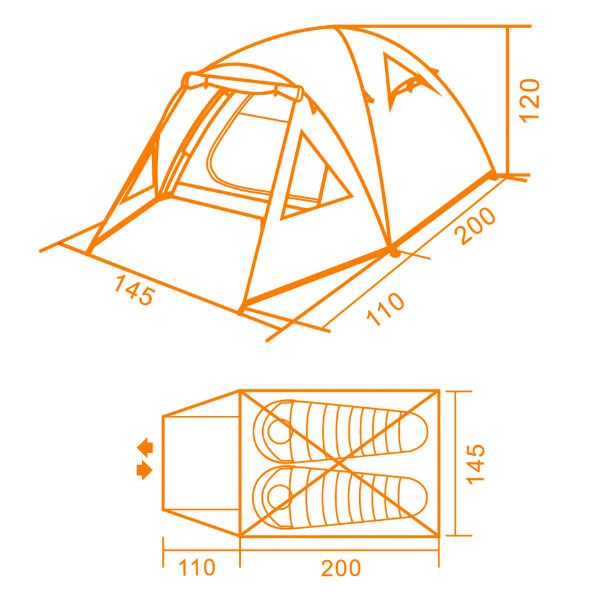 Палатка Кемпинг Light 2