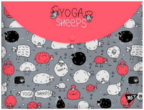 Папка-конверт Yoga sheeps А4+ 491638 YES