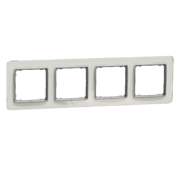 Рамка четырехместная Schneider Electric Sedna Elements универсальная белый SDD360804