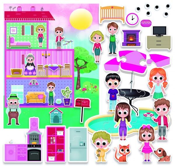 Гра-пазл Headu Ляльковий будиночок_Збудуй свій світ MU24841