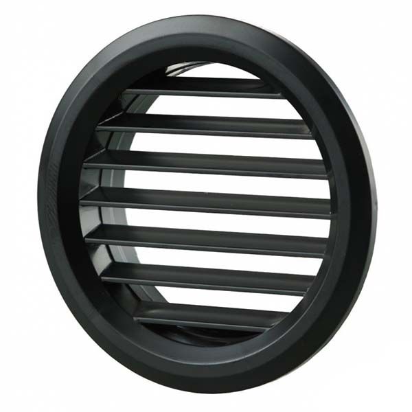 Гратка для вентиляції Вентс МВ 50/4 бВ чорна пластик чорний
