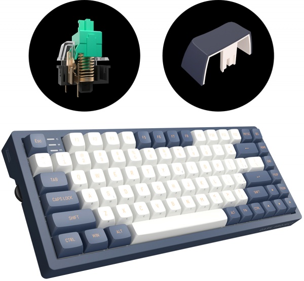 Клавіатура ігрова Dark Project KD83A PBT Mech. g3ms Sapphire (KB-GSH-871-500004) blue 