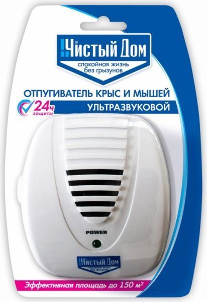 Отпугиватель грызунов Чистый Дом ультразвуковой электрический 06-170