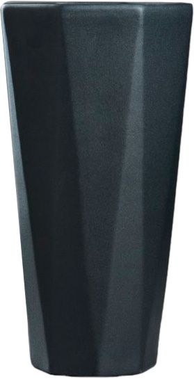 Ваза-кашпо Комета муар черный 40 см
