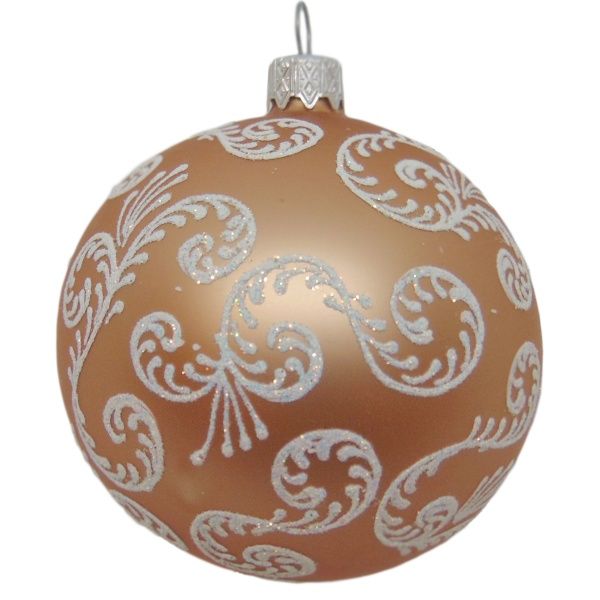 Шар новогодний d80 завиток