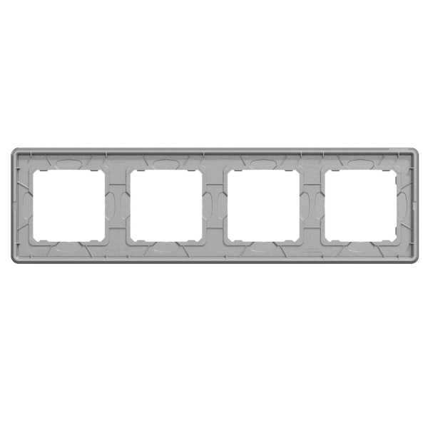 Рамка чотиримісна Schneider Electric Sedna Elements універсальна чорне скло SDD361804