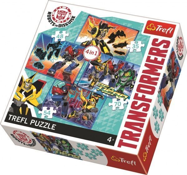 Пазлы Trefl 4 в 1 mix Пора трансформации 6083227