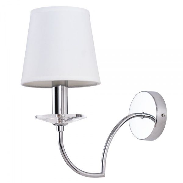 Бра Arte Lamp 1x60 Вт E14 білий/хром A3625AP-1CC 