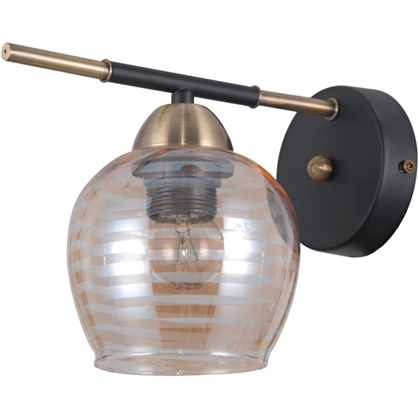 Бра Victoria Lighting Cat/AP1 1x60 Вт E27 мідь/чорний 