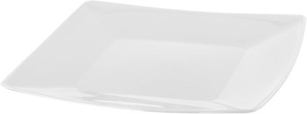 Тарелка пластиковая 19 см белая