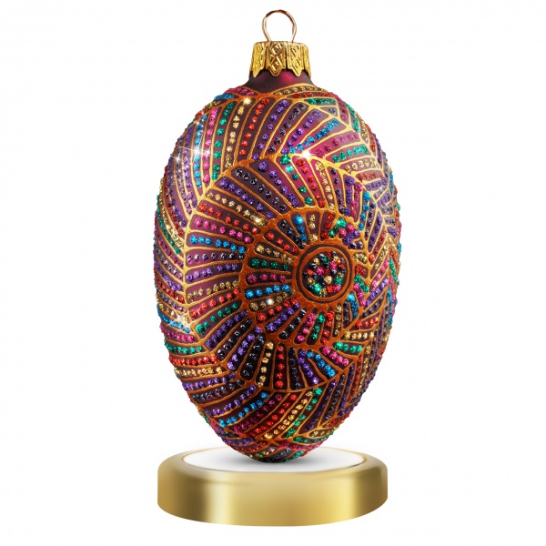 Ялинкова іграшка Калейдоскоп 11 см фіолетовий CCS001