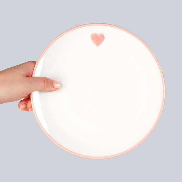 Тарілка обідня 20 см KP-46 Pink MVM