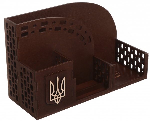 Органайзер настольный Моя страна 27,2x16,4x10,2 см с подставкой для телефона тис Nice goods
