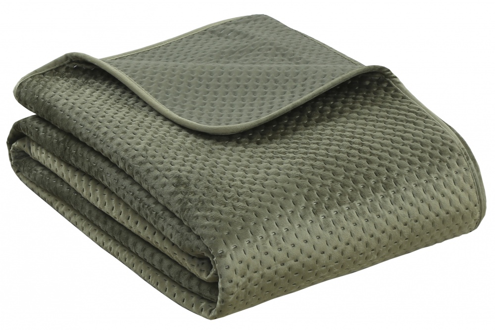 Покривало декоративне 3D Velvet 240x220 см La Nuit зелений