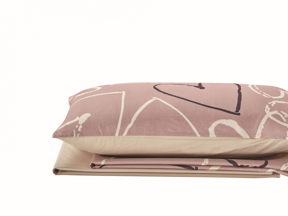 Комплект постільної білизни Amour 1,5 рожевий La Nuit