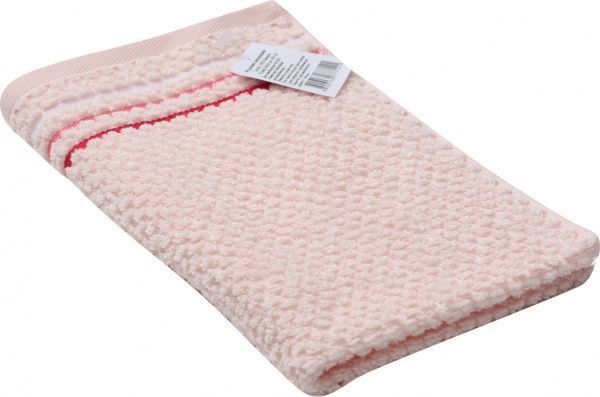 Рушник махровий Попкорн 30x50 см ніжно-рожевий Yanatex 