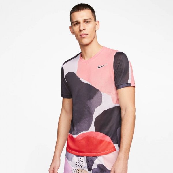Футболка Nike M NKCT CHLLNGR TOP SS MB NT2 BV0787-015 S різнокольоровий