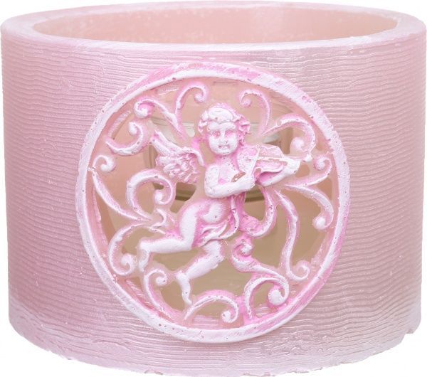 Подсвечник фонарик Амур, d=12,5 см,розовый Pako-If
