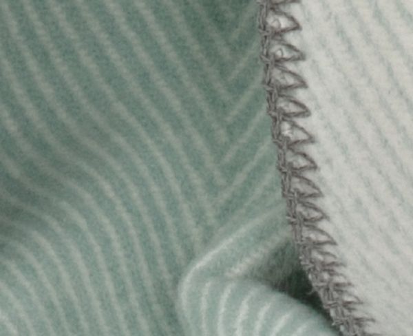 Плед Herringb.aqua 150x200 см блакитний/білий Wohndecke 