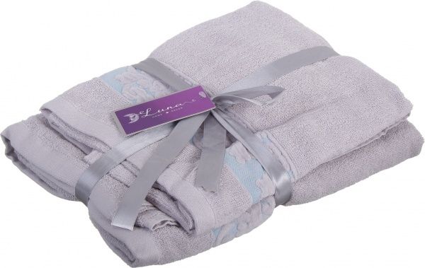 Набор полотенец Grace 2 шт серый Luna 