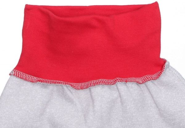 Повзунки для дівчаток Baby Veres Penguins р.56 сіро-червоний 