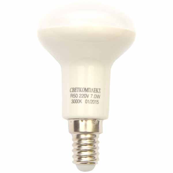 Лампа світлодіодна Светкомплект 7 Вт R50 матова E14 220 В 3000 К 