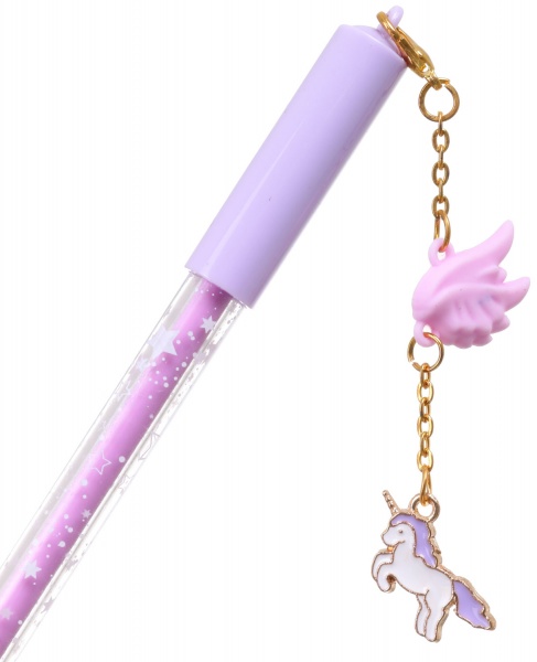 Ручка гелевая На крыльях фиолетовый 