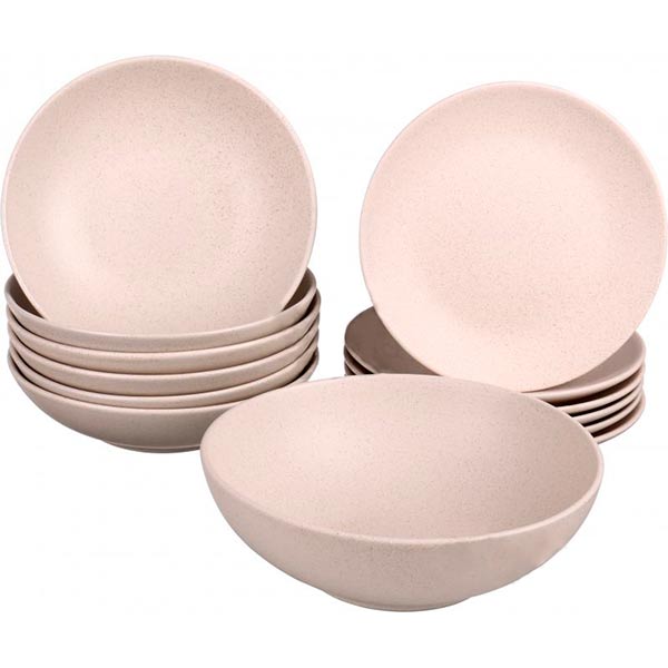 Сервиз столовый Matt Beige 13 предметов на 6 персон Bella Vita