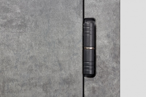 Двері вхідні Міністерство дверей Престиж 297 мармур темний / білий 2050x960 мм ліві