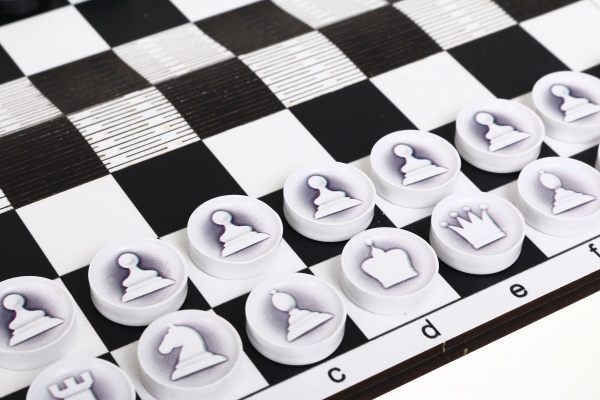 Игровой набор Шахматы и шашки 2 в 1 200х200 мм