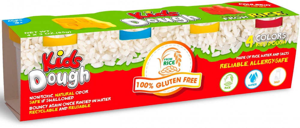 Набір для творчості Paulinda маса для ліплення Kids Dough 4х85 г 221009
