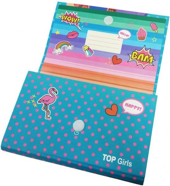 Папка-портфель Тop Girls на 6 отделений