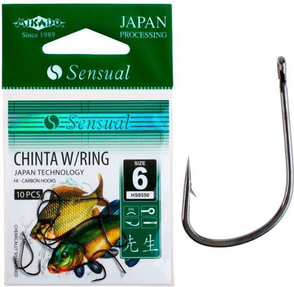 Крючок Mikado black nickel №6 10 шт. Sensual Chinta