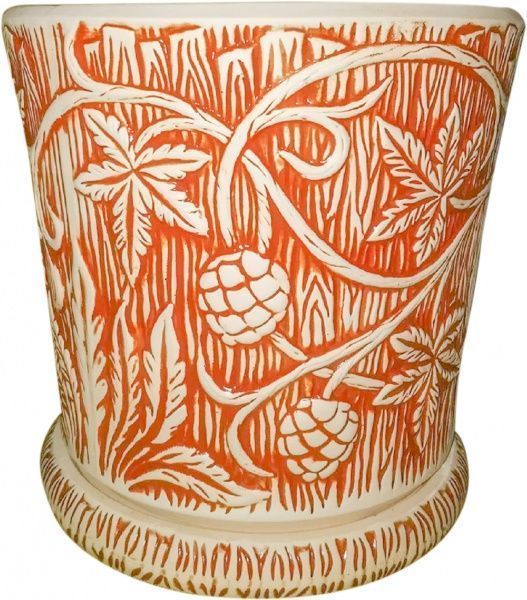 Горшок керамический Хмель Б 18л коричневый 