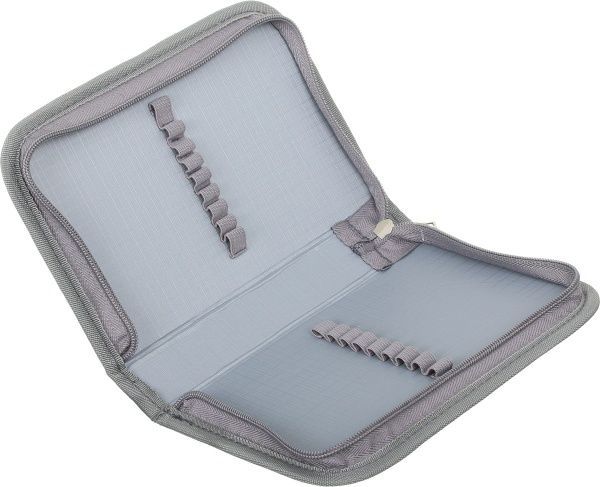 Пенал школьный Самолет серый с рисунком