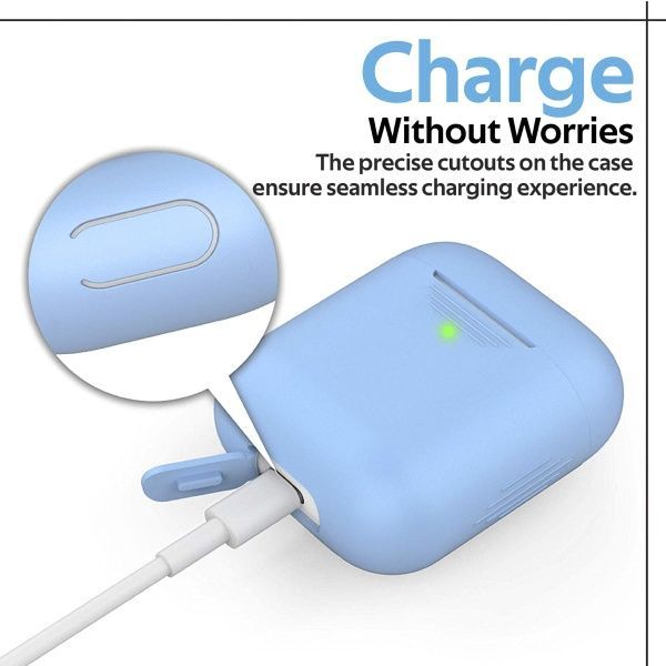 Чехол для наушников Promate PodKit для Apple AirPods blue (podkit.blue) 