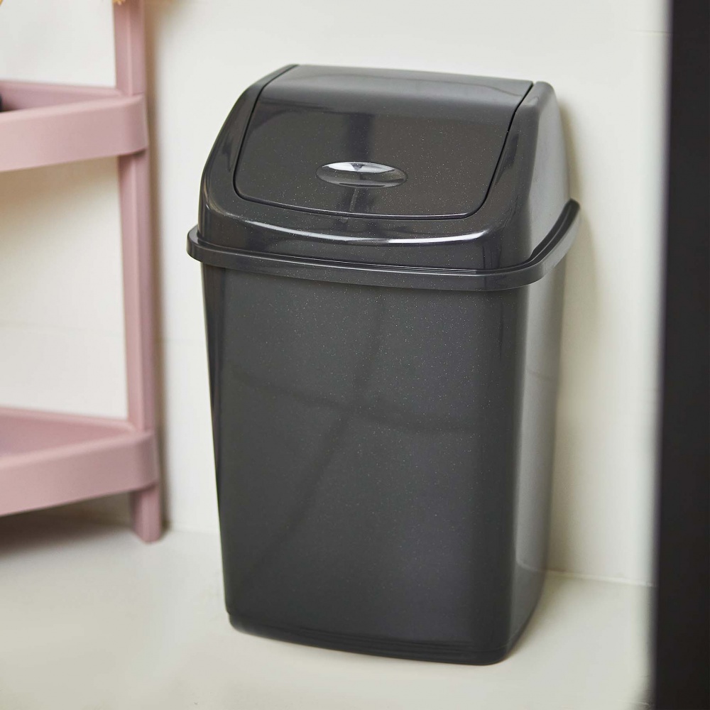 Ведро для мусора Алеана 5 л гранит 122061