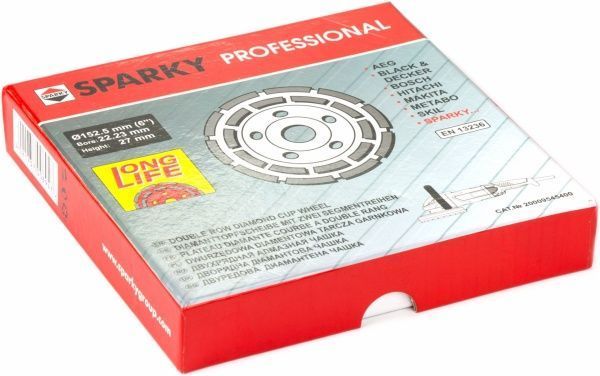 Чашка алмазная двухрядная Sparky 6