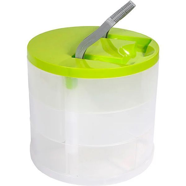 Контейнер-органайзер пластиковий Heidrun 700_салатовий Diy Mix 180x200x200 мм