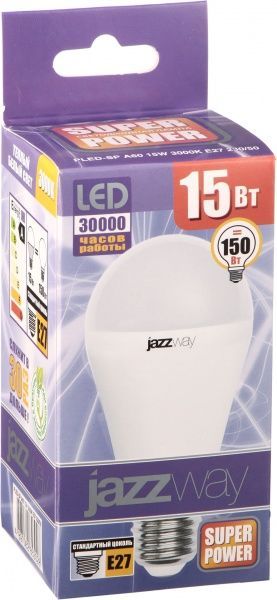Лампа світлодіодна Jazzway PLED-SP 15 Вт A60 матова E27 220-240 В 3000 К 2853028 
