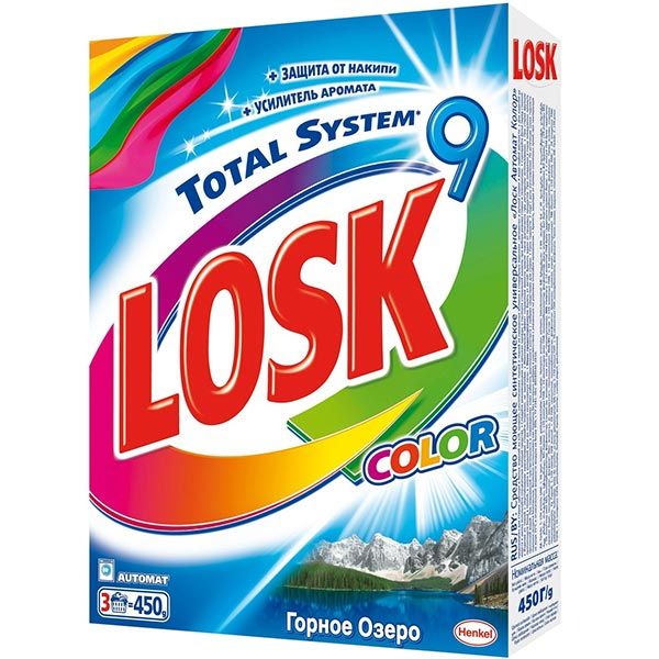 Пральний порошок Losk Color Гірське озеро 450 г
