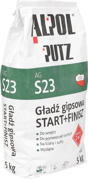 Шпаклівка Alpol 2 в 1 Putz AG S23 5 кг