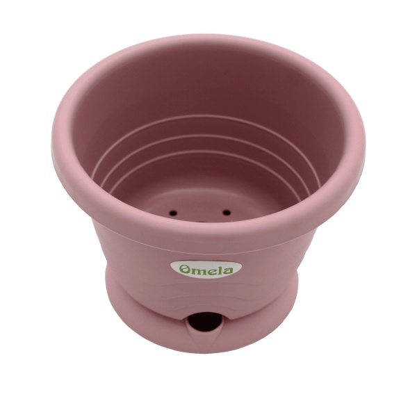 Горшок пластиковый Омела Омела Пастель 4,5 литра круглый темно-лиловый 